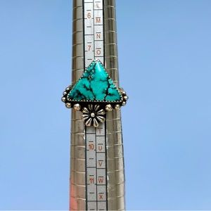 Real Precious Gemstone Turquoise ring and real .925 silver!